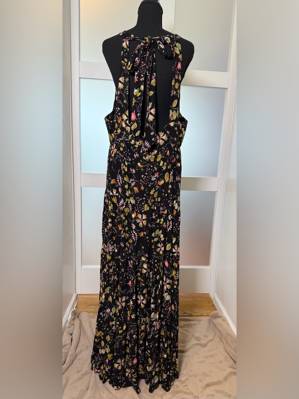 NATURAL LIFE NWT Black Floral Boho Maxi Dress, size XL. - Picture 3 of 13